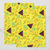 Geometrisches Muster 6 Dankeskarte (Vorne/Hinten)