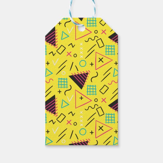 Geometrisches Muster 6 Geschenkanhänger (Vorderseite)