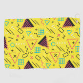 Geometrisches Muster 6 Golfhandtuch (Horizontal)