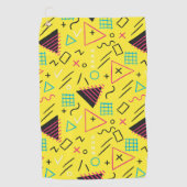 Geometrisches Muster 6 Golfhandtuch (Vorderseite)