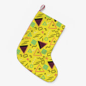 Geometrisches Muster 6 Kleiner Weihnachtsstrumpf (Vorderansicht (hängend))