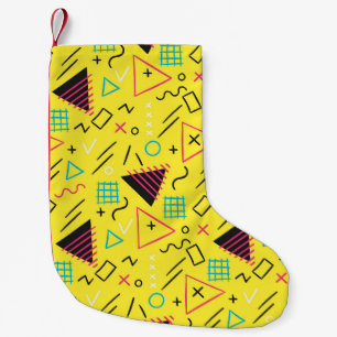 Geometrisches Muster 6 Kleiner Weihnachtsstrumpf