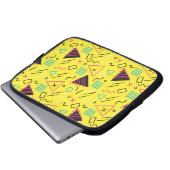 Geometrisches Muster 6 Laptopschutzhülle (Vorne Knopf)