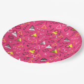 Geometrisches Muster 7 Pappteller (Schrägansicht)