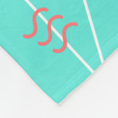 geometrisches Muster 90s Fleecedecke (Ecke)