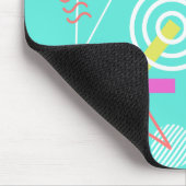 geometrisches Muster 90s Mousepad (Ecke)