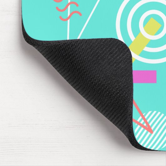geometrisches Muster 90s Mousepad (Ecke)
