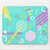 geometrisches Muster 90s Mousepad (Vorne)