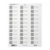 Geometrisches Muster | Abschluss Address Labels (Vorne)