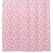 Geometrisches Muster abstrakt Farbe rosa Duschvorhang (Vorderseite)