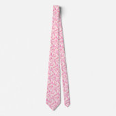 Geometrisches Muster abstrakt Farbe rosa  Krawatte (Vorderseite)