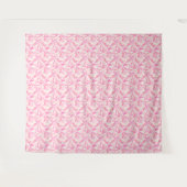Geometrisches Muster abstrakt Farbe rosa Wandteppich (Vorderseite (Horizontal))