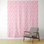Geometrisches Muster abstrakt Farbe rosa Wandteppich (Beispiel)