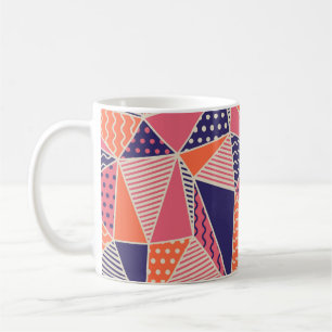 Geometrisches Muster. Abstrakter Dreieck. V Kaffeetasse