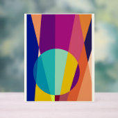 Geometrisches Muster Acrylschild (Neutral)