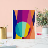 Geometrisches Muster Acrylschild (Hochzeit)