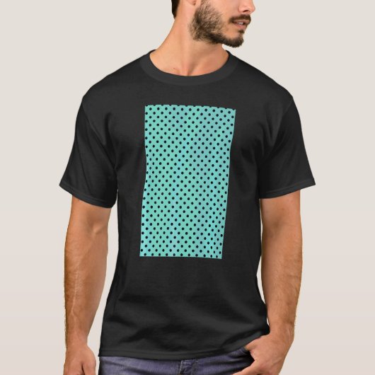 Geometrisches Muster Aqua and B für kleine Punkt d T-Shirt (Vorderseite)
