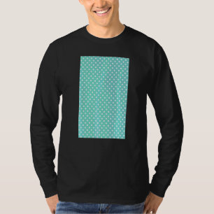 Geometrisches Muster Aqua and W für kleine Punkt d T-Shirt