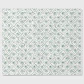 Geometrisches Muster | Art Deco Rosen Geschenkpapier (Flach)