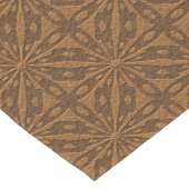 Geometrisches Muster aus braunem Leder Kurzer Tischläufer (Ecke)