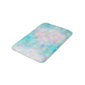 Geometrisches Muster aus eim Glas Badematte (Schrägansicht)