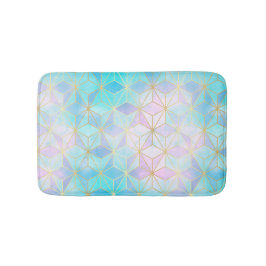 Geometrisches Muster aus eim Glas Badematte