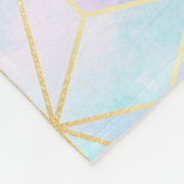 Geometrisches Muster aus eim Glas Fleecedecke (Ecke)