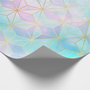 Geometrisches Muster aus eim Glas Geschenkpapier