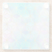 Geometrisches Muster aus eim Glas Glasuntersetzer (Rückseite)