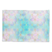 Geometrisches Muster aus eim Glas Kissenbezug (Rückseite)