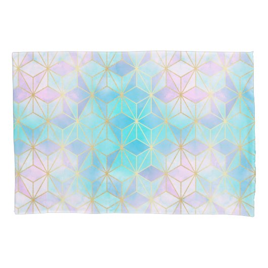 Geometrisches Muster aus eim Glas Kissenbezug (Vorderseite)