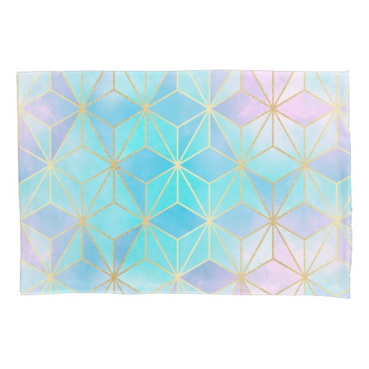 Geometrisches Muster aus eim Glas Kissenbezug (Vorderseite)