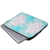 Geometrisches Muster aus eim Glas Laptopschutzhülle (Vorne Knopf)