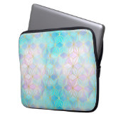 Geometrisches Muster aus eim Glas Laptopschutzhülle (Vorderseite Links)