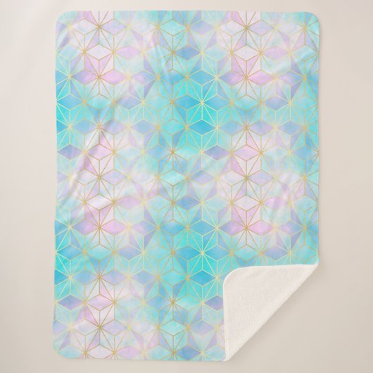 Geometrisches Muster aus eim Glas Sherpadecke (Vorderseite)