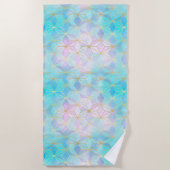 Geometrisches Muster aus eim Glas Strandtuch (Vorderseite)