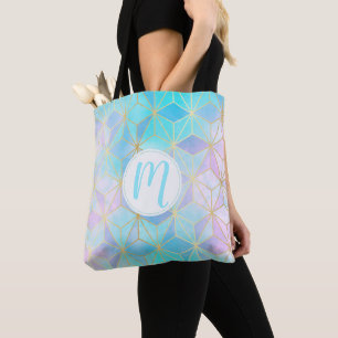 Geometrisches Muster aus eim Glas Tasche