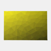 geometrisches Muster aus gelbem dunklem Ober Fußmatte (Vorderseite)