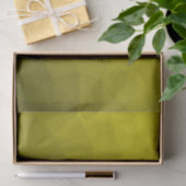 geometrisches Muster aus gelbem dunklem Ober Seidenpapier (Geschenk)