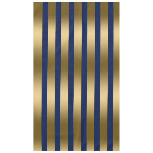 Geometrisches Muster aus Gold und Blau Tischdecke (Vorderseite)