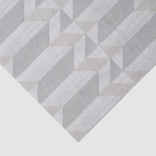 geometrisches Muster aus grauem Holz Seidenpapier (Ausschnitt)