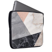 Geometrisches Muster aus Marble Laptopschutzhülle (Vorne Rechts)