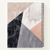 Geometrisches Muster aus Marble Notizblock (Rückseite)