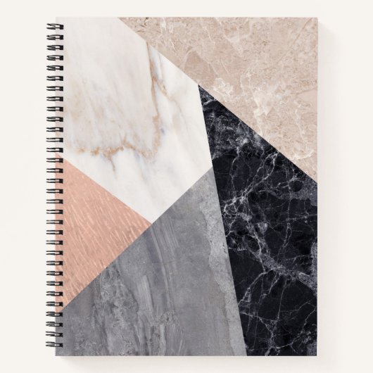 Geometrisches Muster aus Marble Notizblock (Vorderseite)