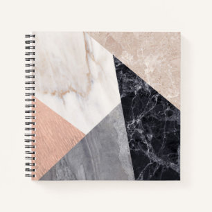 Geometrisches Muster aus Marble Notizblock