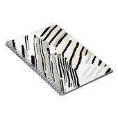 Geometrisches Muster aus schwarzen, weißen und gra Notizblock (Rechte Seite)