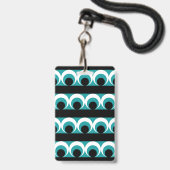 Geometrisches Muster Ausweis (Vorderseite mit Lanyard)
