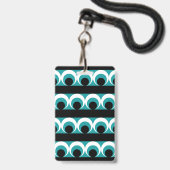 Geometrisches Muster Ausweis (Rückseite mit Lanyard)