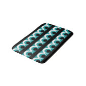 Geometrisches Muster Badematte (Schrägansicht)