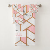 Geometrisches Muster Badhandtuch Set (Insitu)